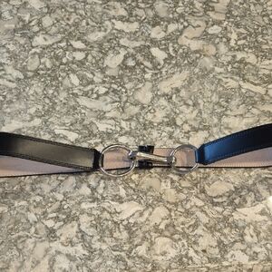Ellen Tracy Black and Silver Women's Belt 37 Inches